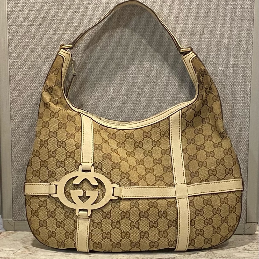Gucci GG Canvas Royal Hobo Bag